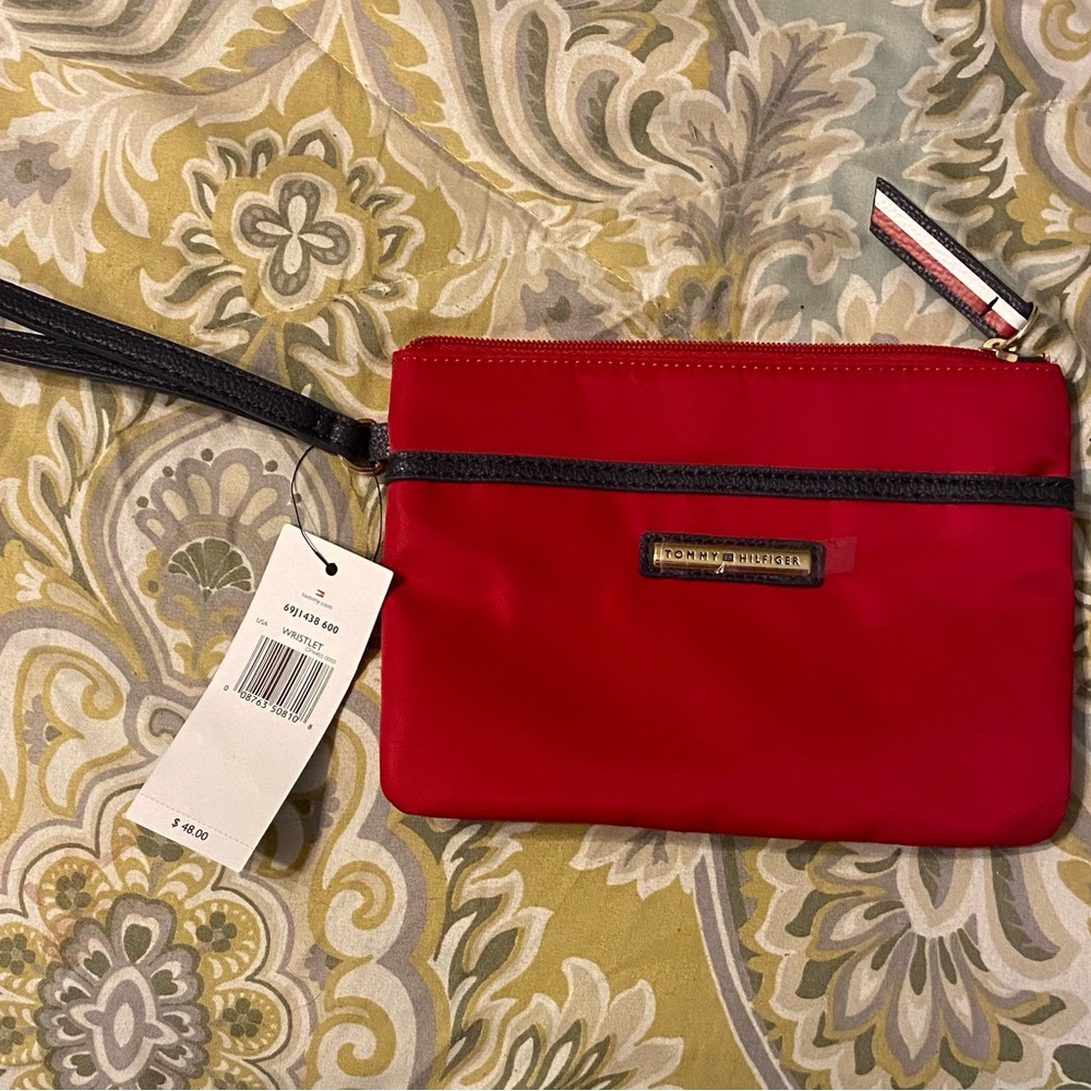 Tommy Hilfiger wristlet. New with tag